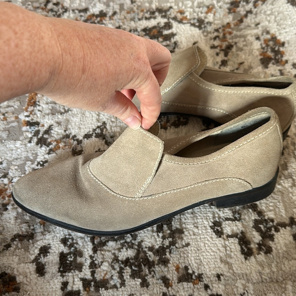 Free People Suede Slip On Loafers Size 10.5